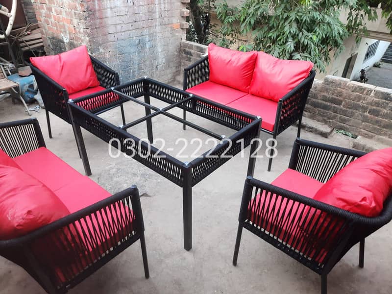 Rattan Garden Lawn Outdoor Furniture, Restaurant cafe rooftop chairs 3