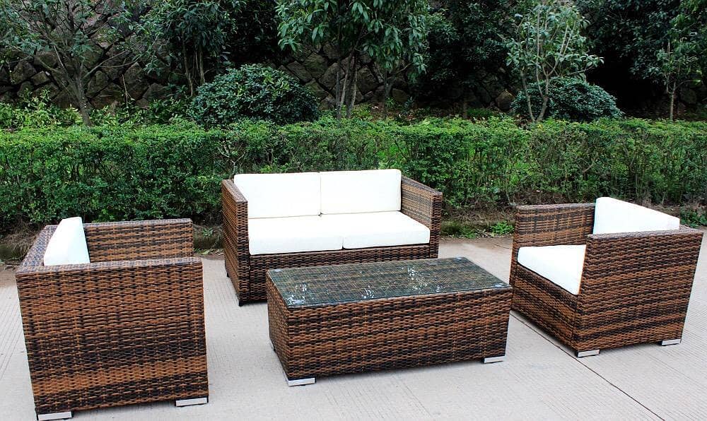 Rattan Garden Lawn Outdoor Furniture, Restaurant cafe rooftop chairs 10