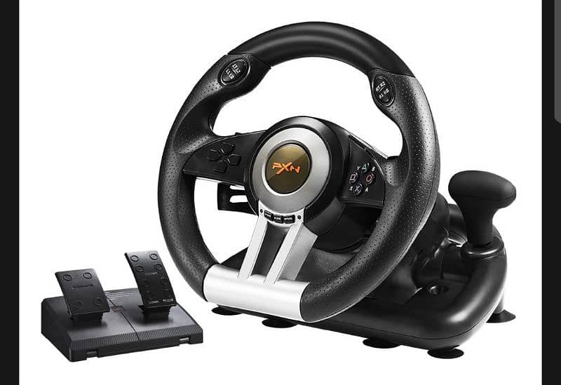 "PXN V3 Pro Steering Wheel with Pedals - Realistic Gaming Experience 3