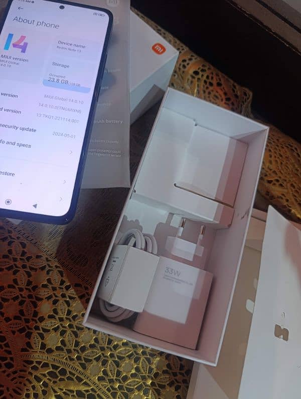 Redmi Note 13 Non PTA Qualcomm gaming Full box. 8/128 5