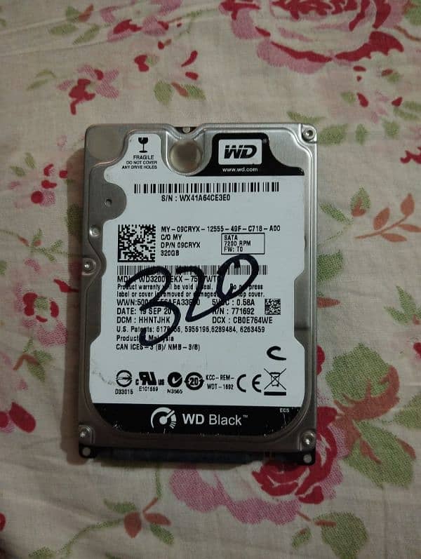 WD Harddisk 320GB 0