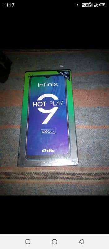 infinix hot 9 play 4gp 64gp mobile all okay box complete 4