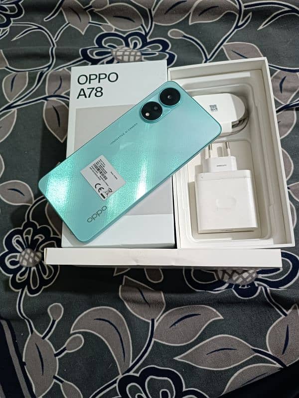 oppo A78 condition 10 off 10 8gb 256 7 maa Kee warranty PTA approved 0