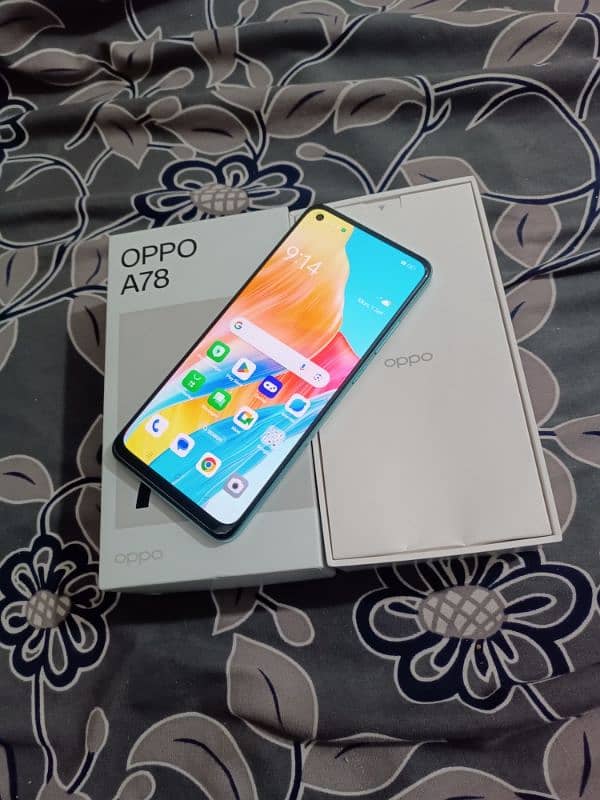 oppo A78 condition 10 off 10 8gb 256 7 maa Kee warranty PTA approved 3