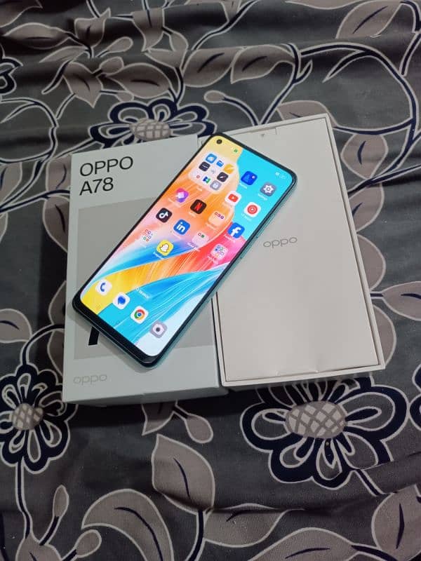 oppo A78 condition 10 off 10 8gb 256 7 maa Kee warranty PTA approved 4