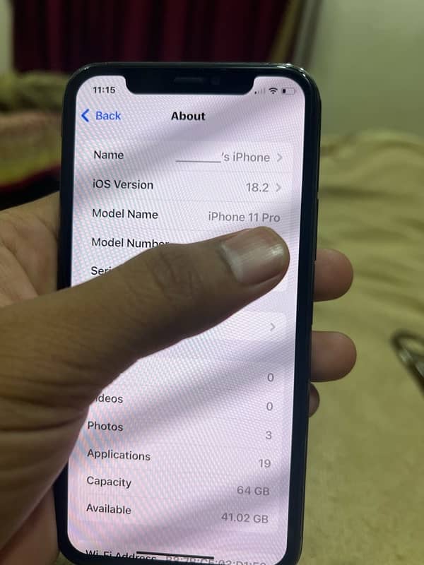 Iphone 11 pro jv Pta 7