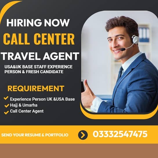 Call Center USA & UK Base ( night shift  agent ) travel agent staff 0