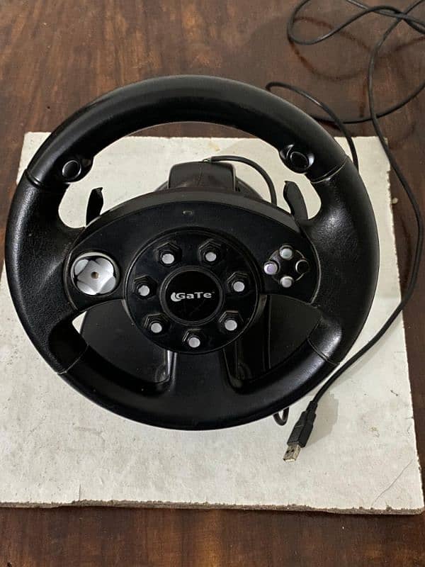 Gaming wheel/for gaming PC/PS 2