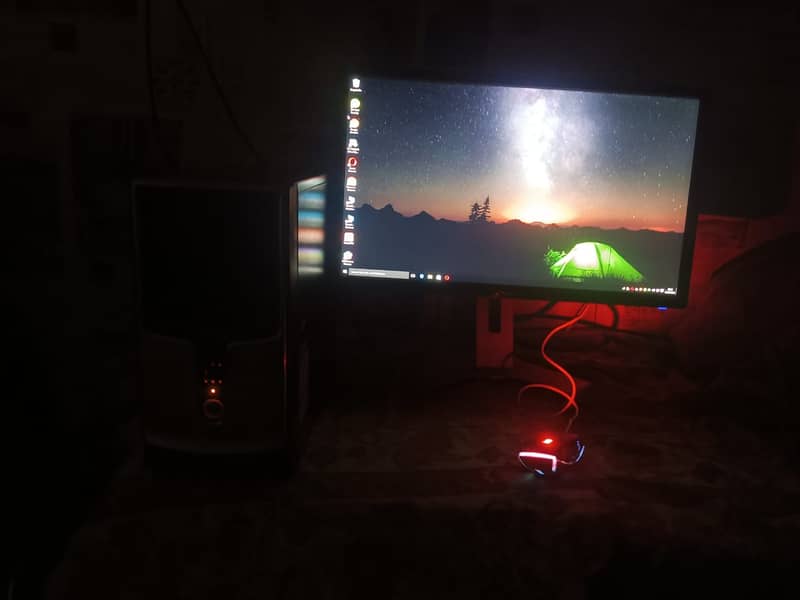 GAMING PC  AMD A8 5500 and ASUS LED 24 inch HDMI 0