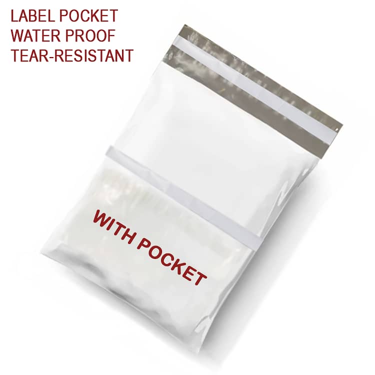 Courier Packaging Flyers Shipping Bags With Address Label Pocket 0