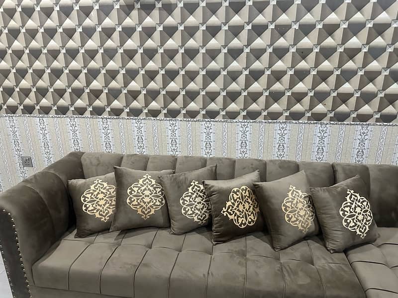 full big size branded new l shape corner sofa 2