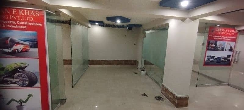 full basement available for rent with 5-6 glass chambers 2