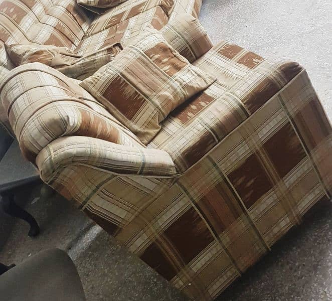 Sofa Set Solid Wood (Almost New) final price 1