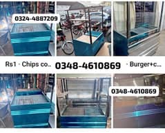 chips burger shawarma juice tea fish biryani fryer food counter sale