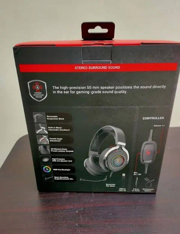 Bloody G535p Stereo Surround Sound RGB Gaming Headphones (Black) 3