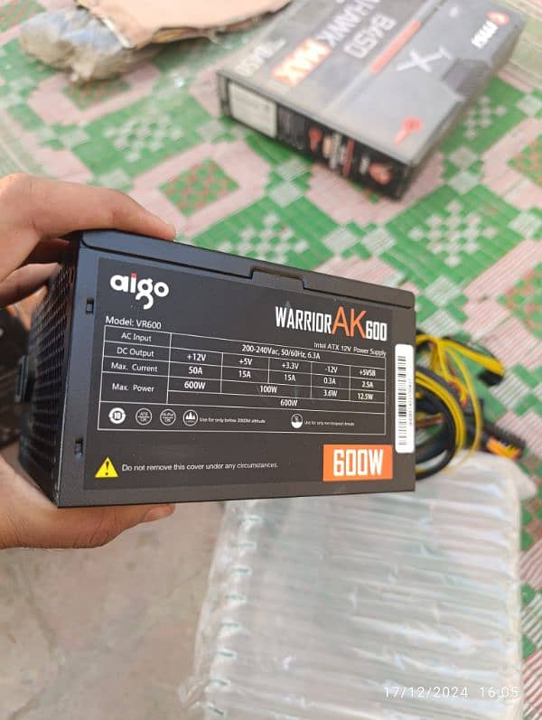 Aigo Warrior AK 600w Powersupply - Barely Used 2