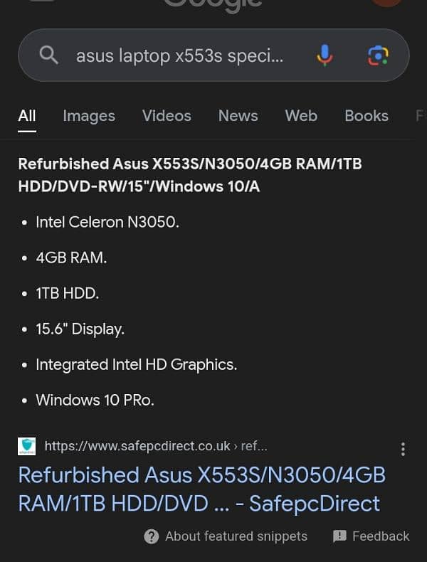 Asus model x553s 5