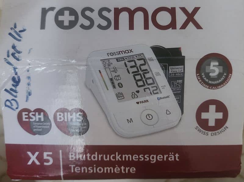 Rossmax Bluetooth Enabled Blood Pressure monitor 0