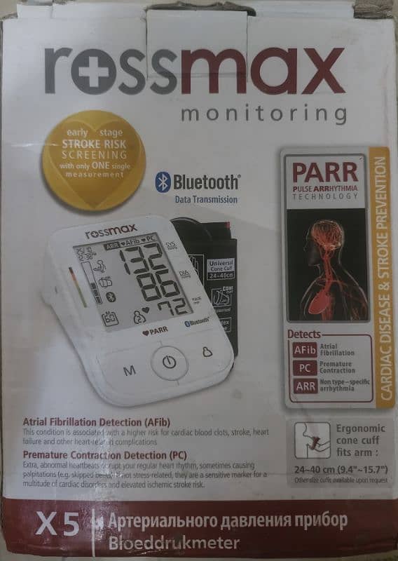 Rossmax Bluetooth Enabled Blood Pressure monitor 2