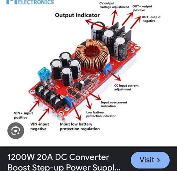 1200watt boost converter dc to dc solar 1