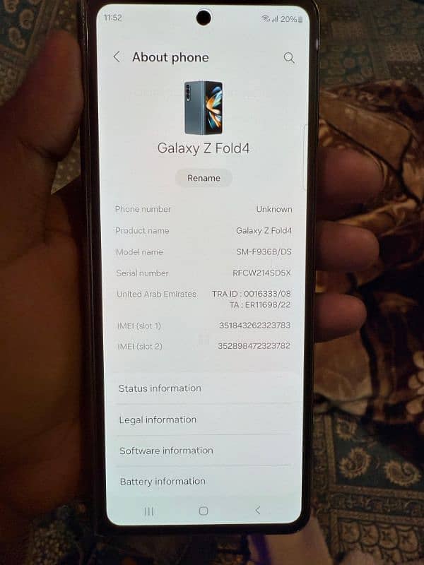 Samsung Galaxy z fold 4 7