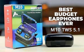 M10 TWS Wireless Bluetooth Earbuds