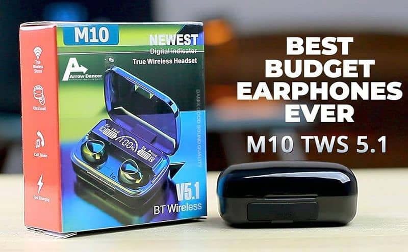 M10 TWS Wireless Bluetooth Earbuds 0