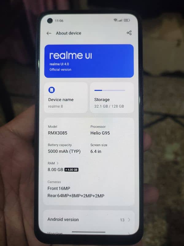 Realme 8 8/128gb Urgent Sell 18