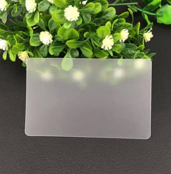 PVC blank business transparent card 2