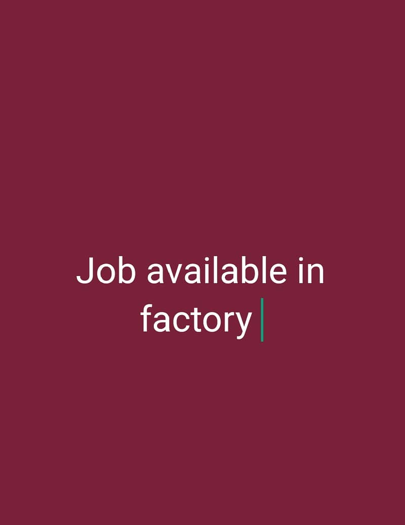 Factory job 0