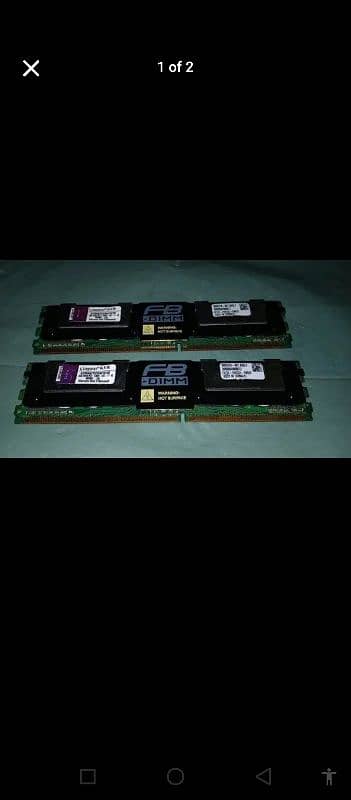 workstation server xeon Kingston FB DDR2 xw8600 8400 6600Ecc Ram 1