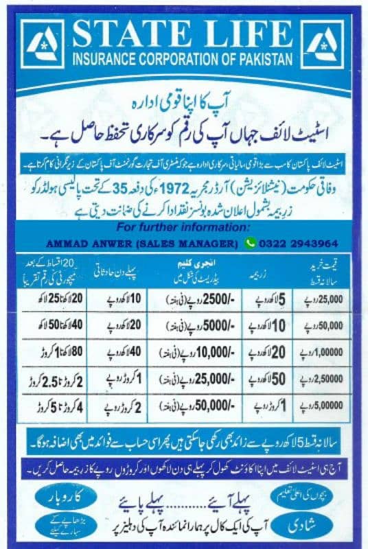 State Life Insurance Plan 6