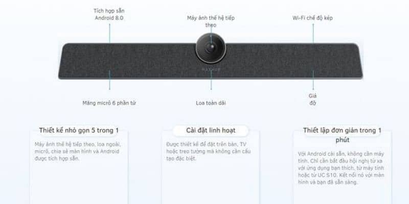 Maxhub UCS10 All in one video conferencing camera 4