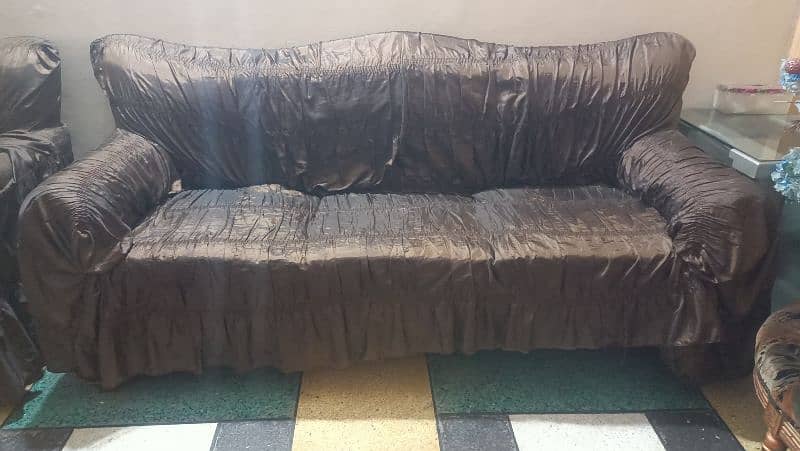 Decent Condition Sofa With Covers 0