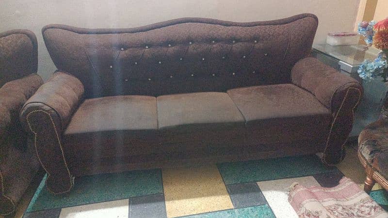 Decent Condition Sofa With Covers 1