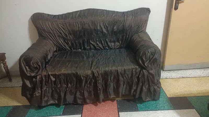 Decent Condition Sofa With Covers 2