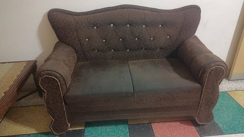 Decent Condition Sofa With Covers 3