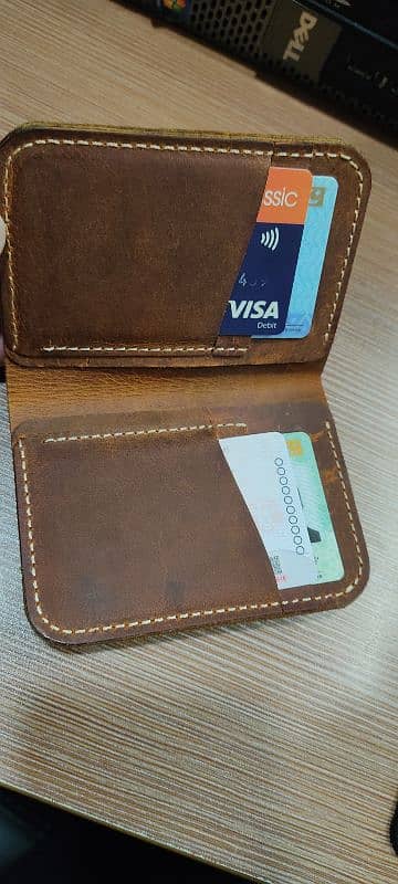 Handmade Bi Fold Men leather Wallet 2