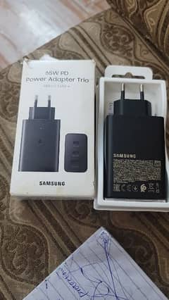 samsung official trio 65w charger with Box