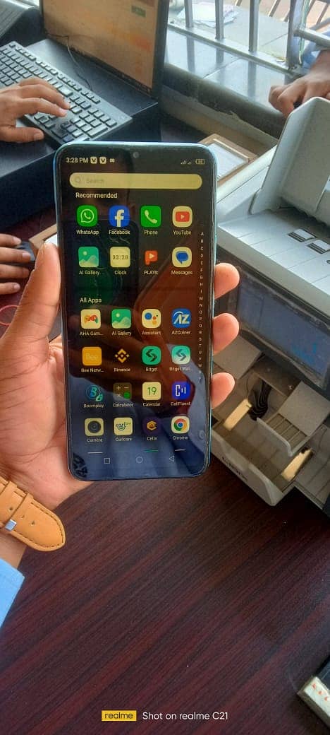 Infinix hot 11 play 4 64 with box charger and good battery timing 3