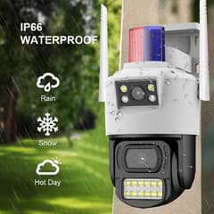 PTZ IP CCTV Dual Lens Led Light WIFI Camera Outdoor Security 3MP 1080p