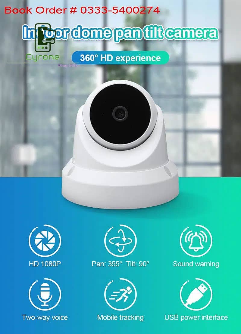 PTZ IP CCTV Dual Lens Led Light WIFI Camera Outdoor Security 3MP 1080p 14