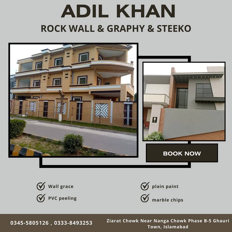 rock wall & graphy&steeko/Auto Garafi Contractor/home decor 19