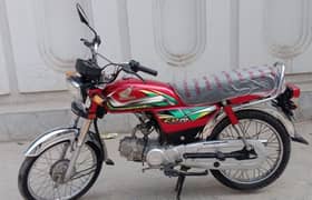 Honda CD70 2022 All Punjab number Laga ha Fresh condition Urgent Sale