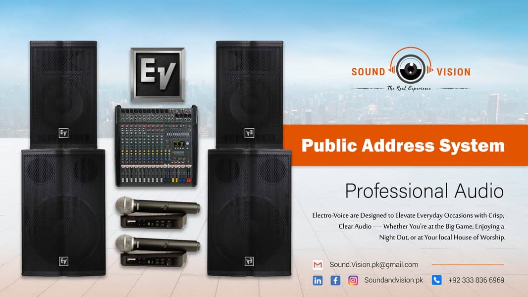 Public Address System, Conference System, Microphone, Sounds System 0