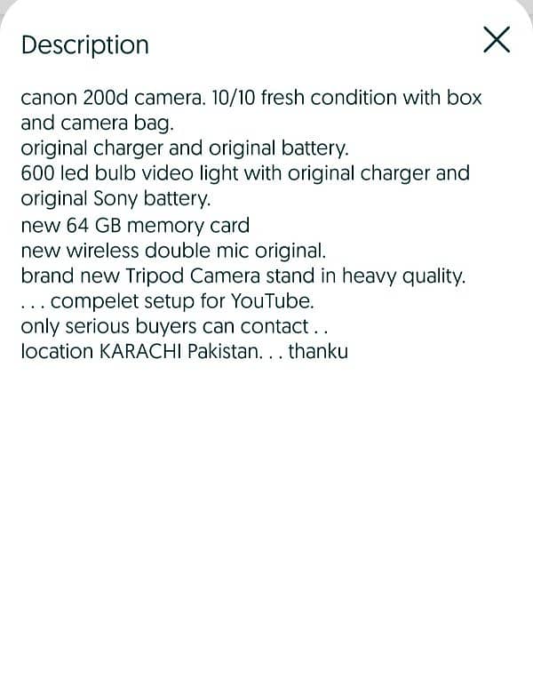 canon 200D for sale 9