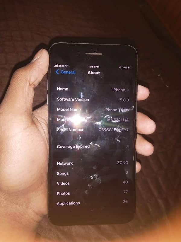 Iphone 7Plus 128 Gb Pta Approved Condition Used Battery Changed 2