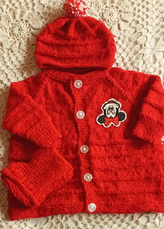 Woolen Handmade Newborn Set 0