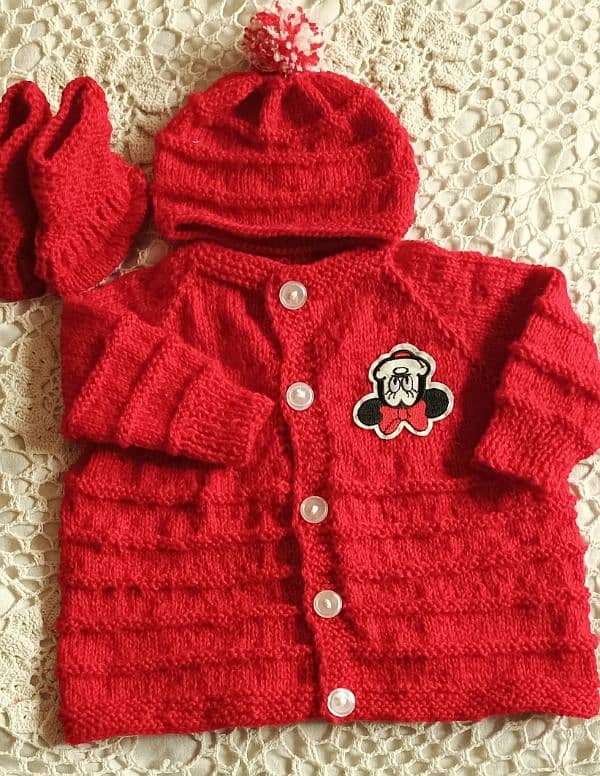 Woolen Handmade Newborn Set 1