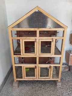 Wooden cage 2 Portions Almost New